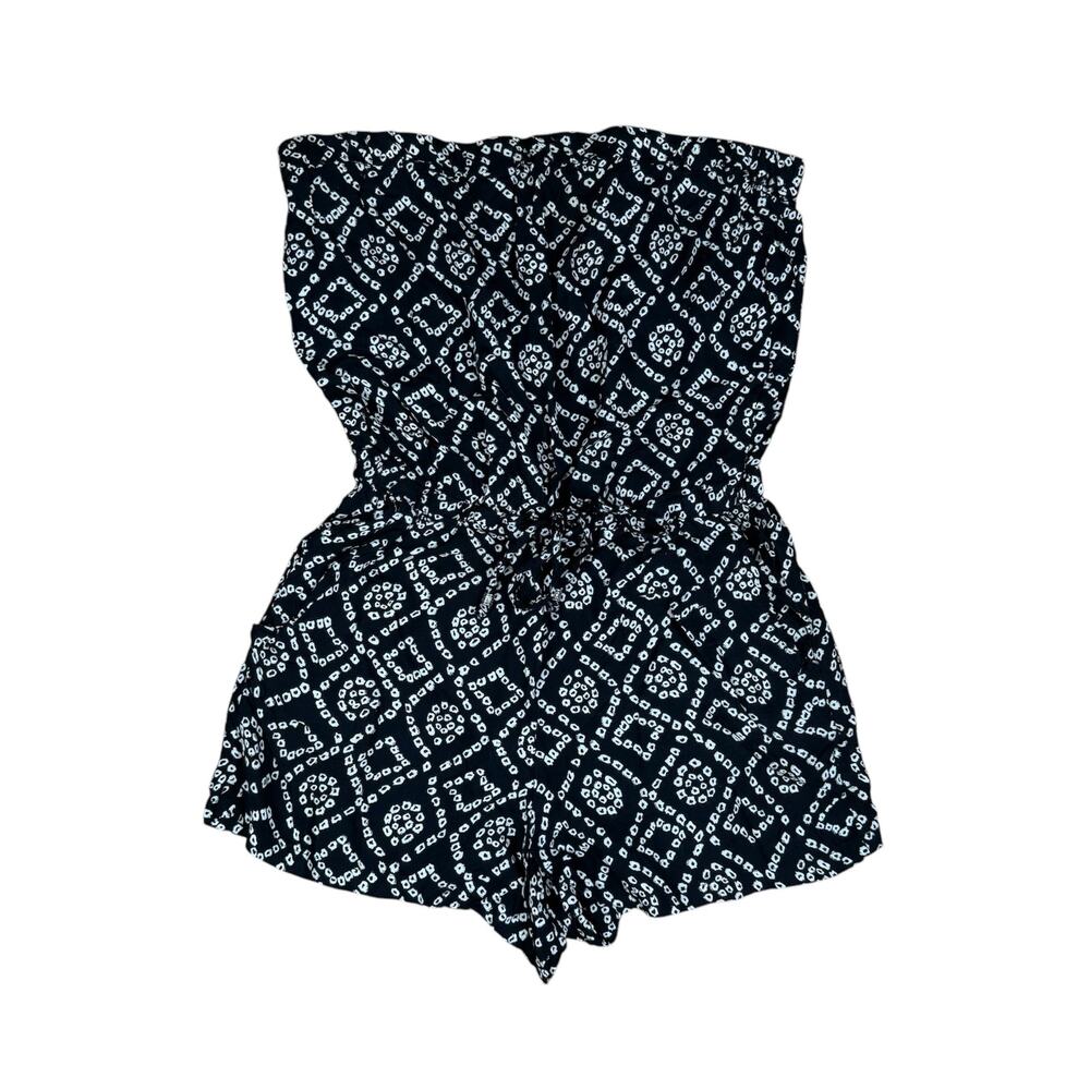 Black and White Patterned Jumpsuit